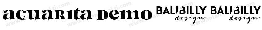 Aguarita Demo字体转换